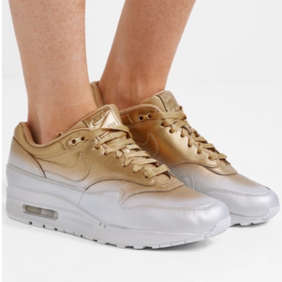 gold and silver air max
